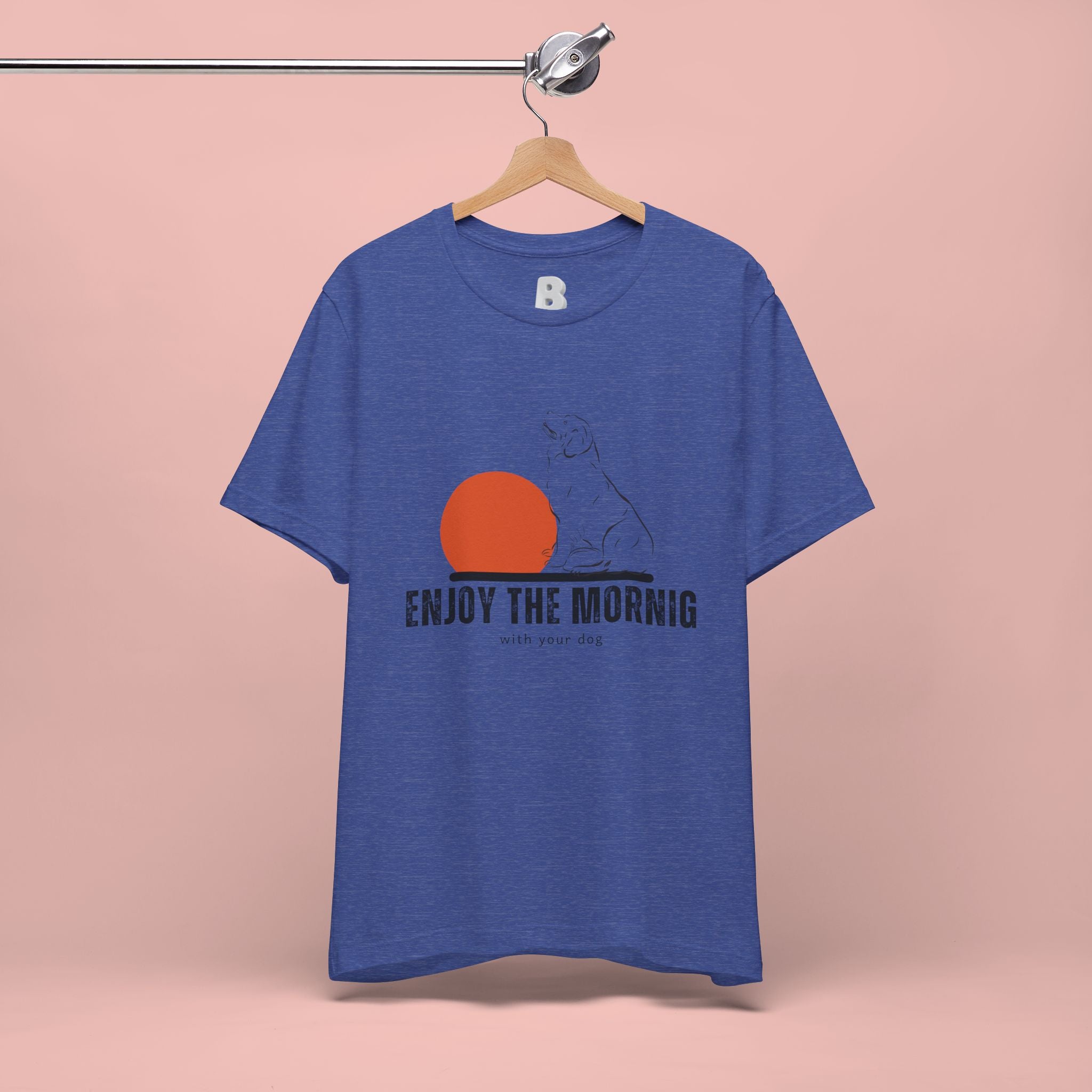 Enjoy the Morning Dog T-Shirt — Graphic Sunrise Pet Lover Tee