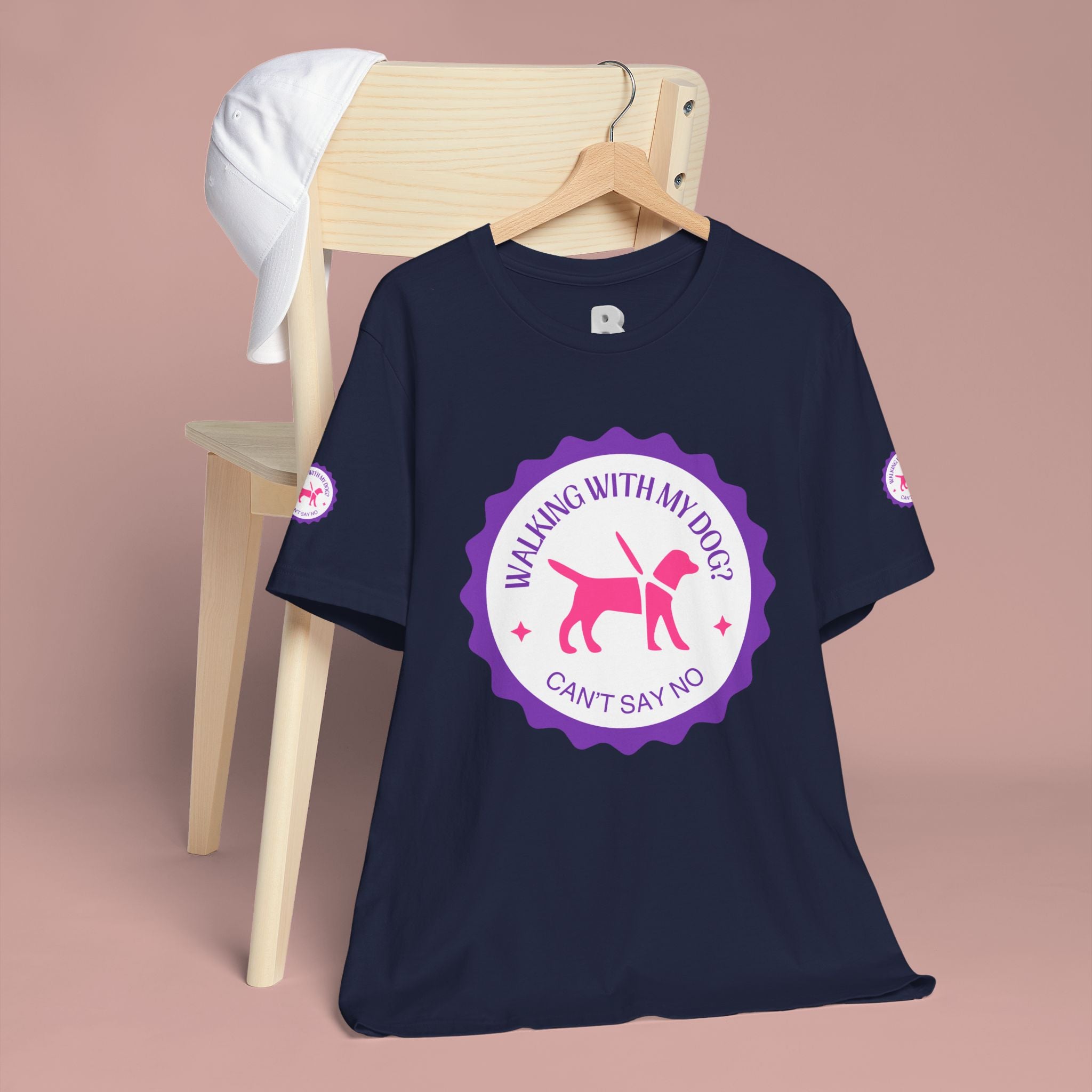 Walking With My Dogs T‑Shirt — "Can't Say No" Dog Lover Tee