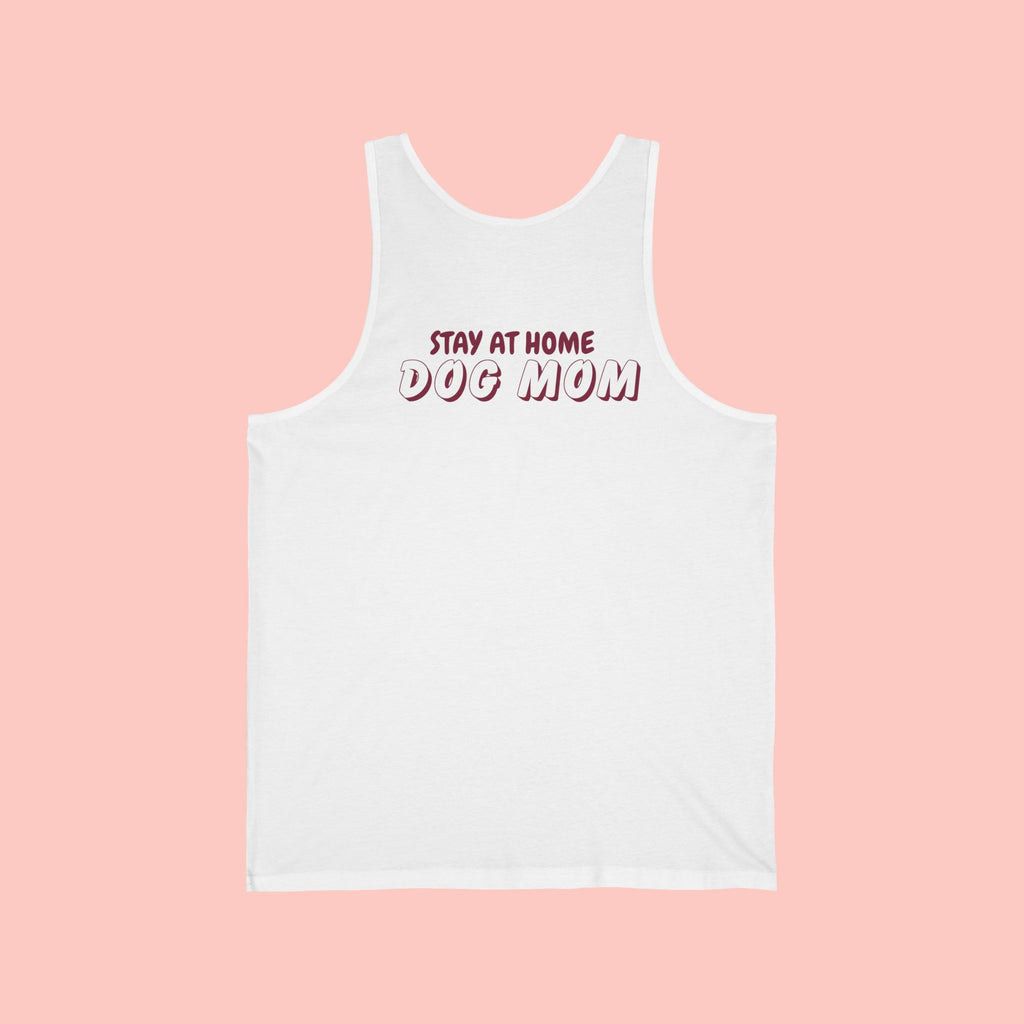 Stay At Home Dog Mom Tank Top — Cute Pet Lover Summer Tank