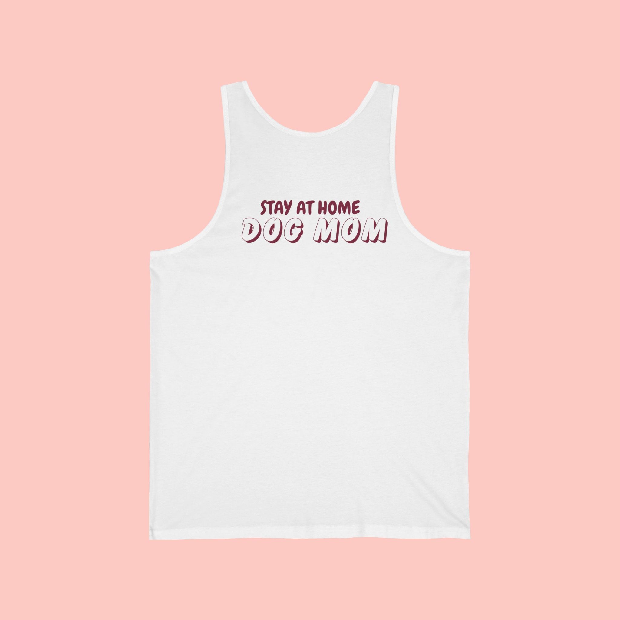 Stay At Home Dog Mom Tank Top — Cute Pet Lover Summer Tank