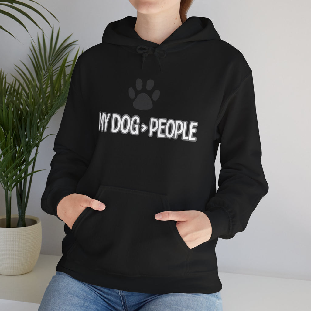 My Dog People Hoodie — Paw Print Graphic Dog Lover Sweatshirt