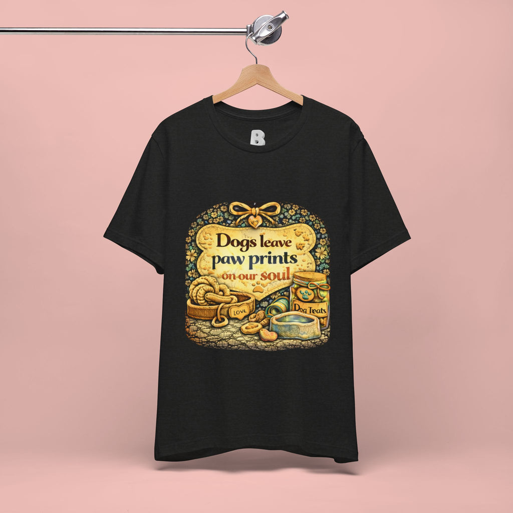 Dogs Leave Paw Prints Tee – Vintage Pet Lover T‑Shirt