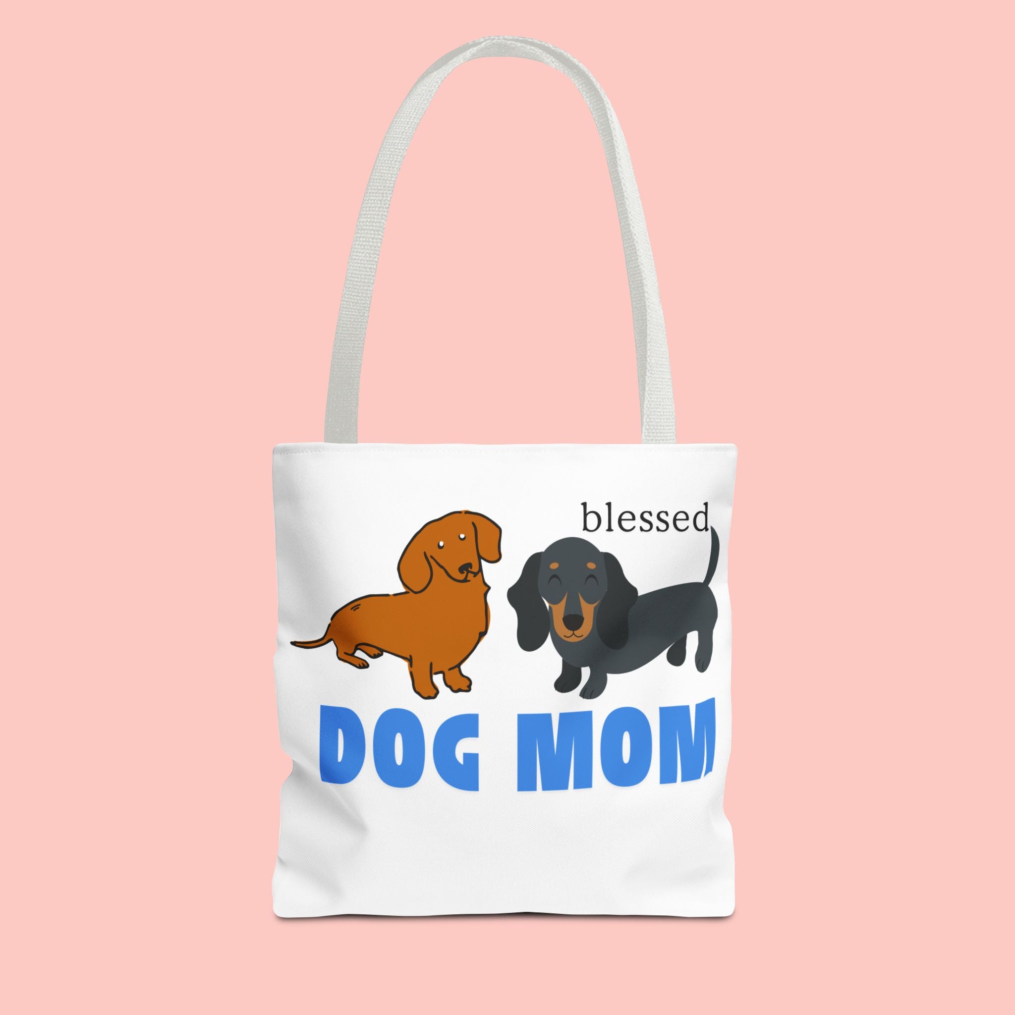 Dog Mom Tote Bag — Blessed Dachshund Design