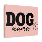 Dog Mama Pink Canvas Wall Art — Heart Pet Mom Decor
