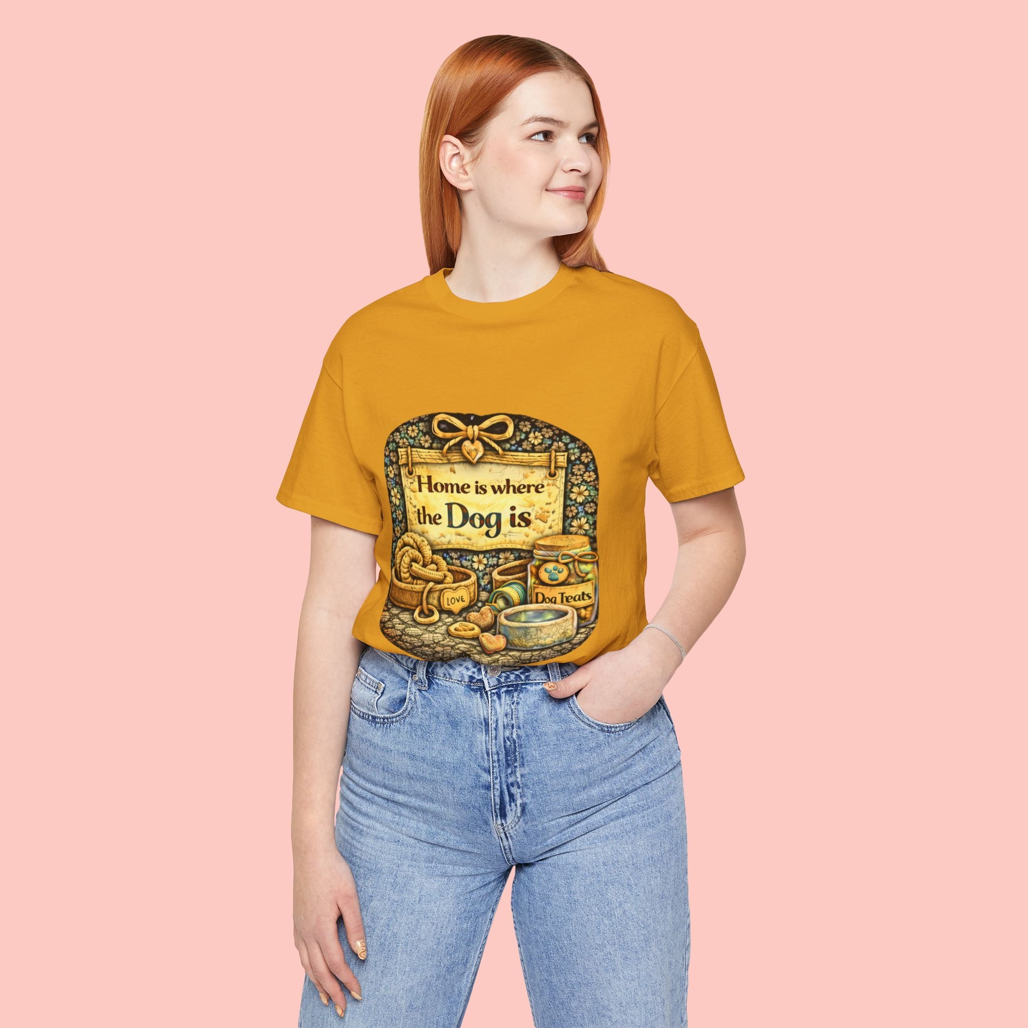 Home Is Where the Dog Is T-Shirt — Cozy Vintage Dog Lover Tee