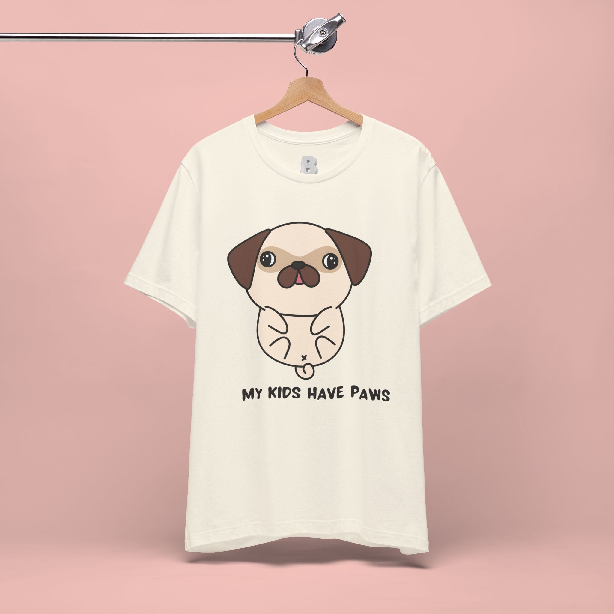 Pug 'My Kids Have Paws' T-Shirt