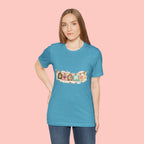 Pet Mom Banner Tee — Cute Paw Print "MOM" Graphic T-Shirt
