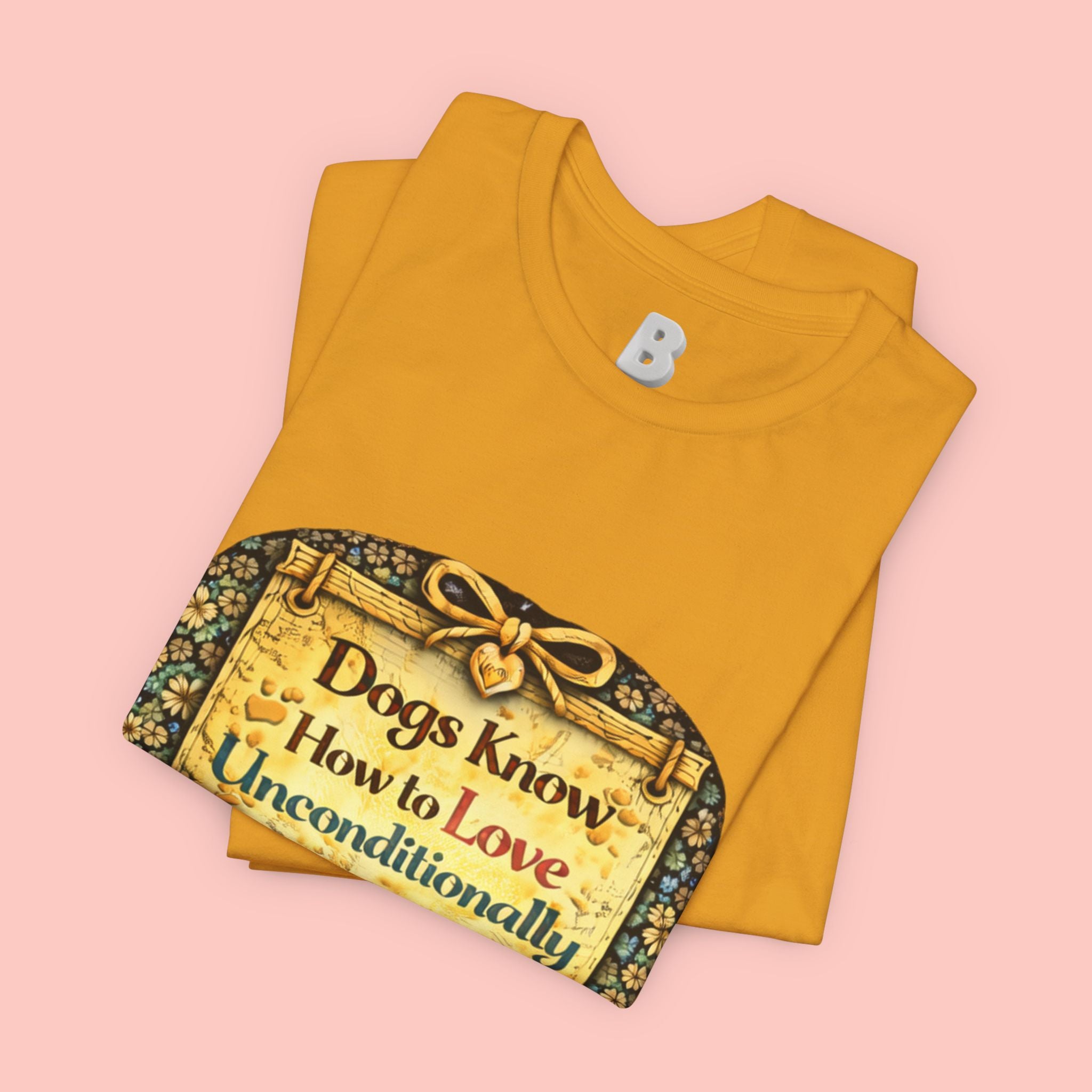 Dog Lovers T‑Shirt – "Dogs Know How to Love Unconditionally" Vintage Design