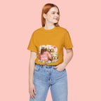 Dog Mom T-Shirt — Cute Floral Puppy Tee for Dog Lovers