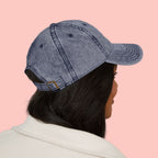 Vintage Embroidered 'DOG MOM' Cap — Washed Red Baseball Hat for Dog Lovers