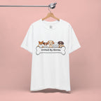 Dog Lover T‑Shirt — "United By Bones" Cute Cartoon Dogs Tee