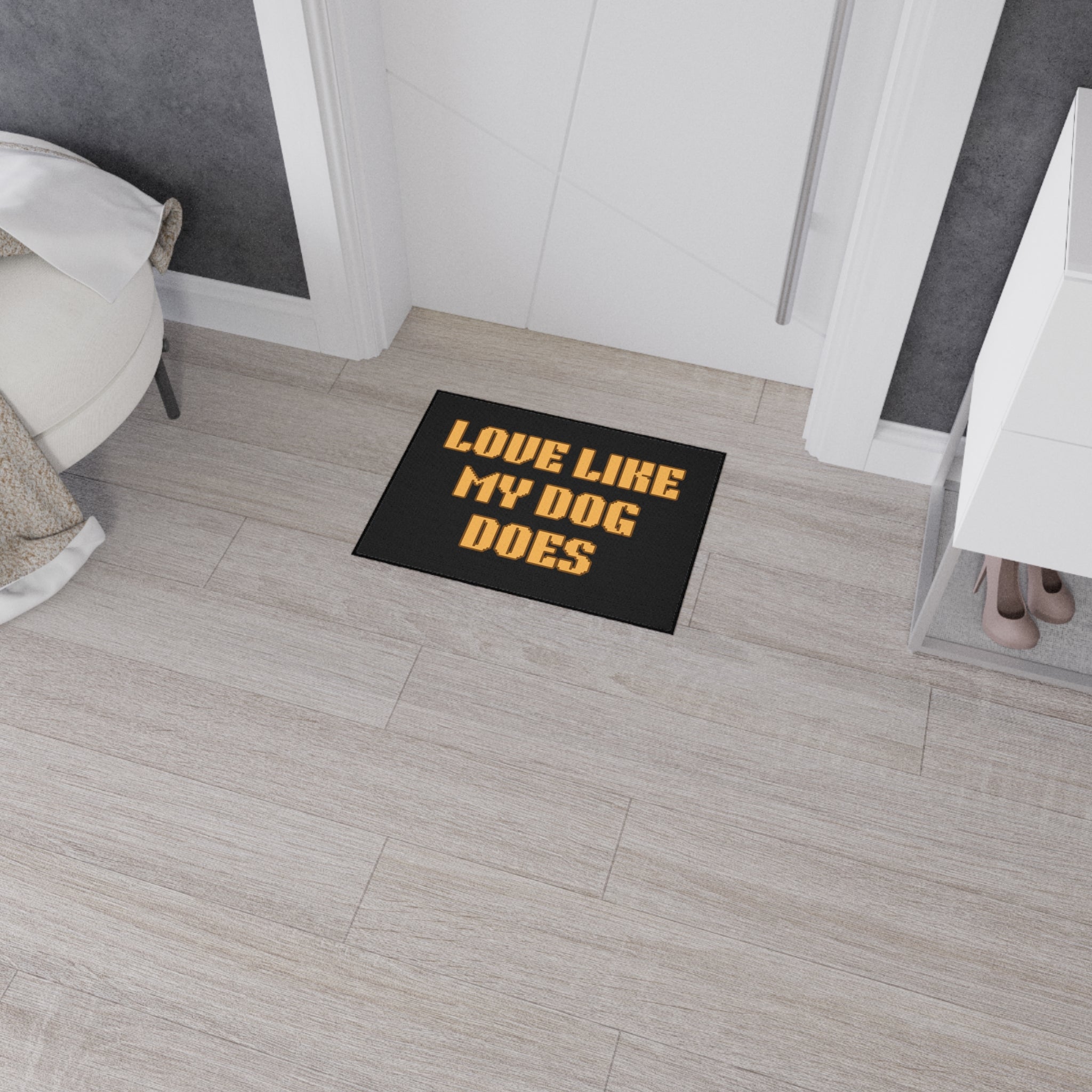 Love Like My Dog Does Heavy Duty Floor Mat — Non-Slip Doormat for Dog Lovers