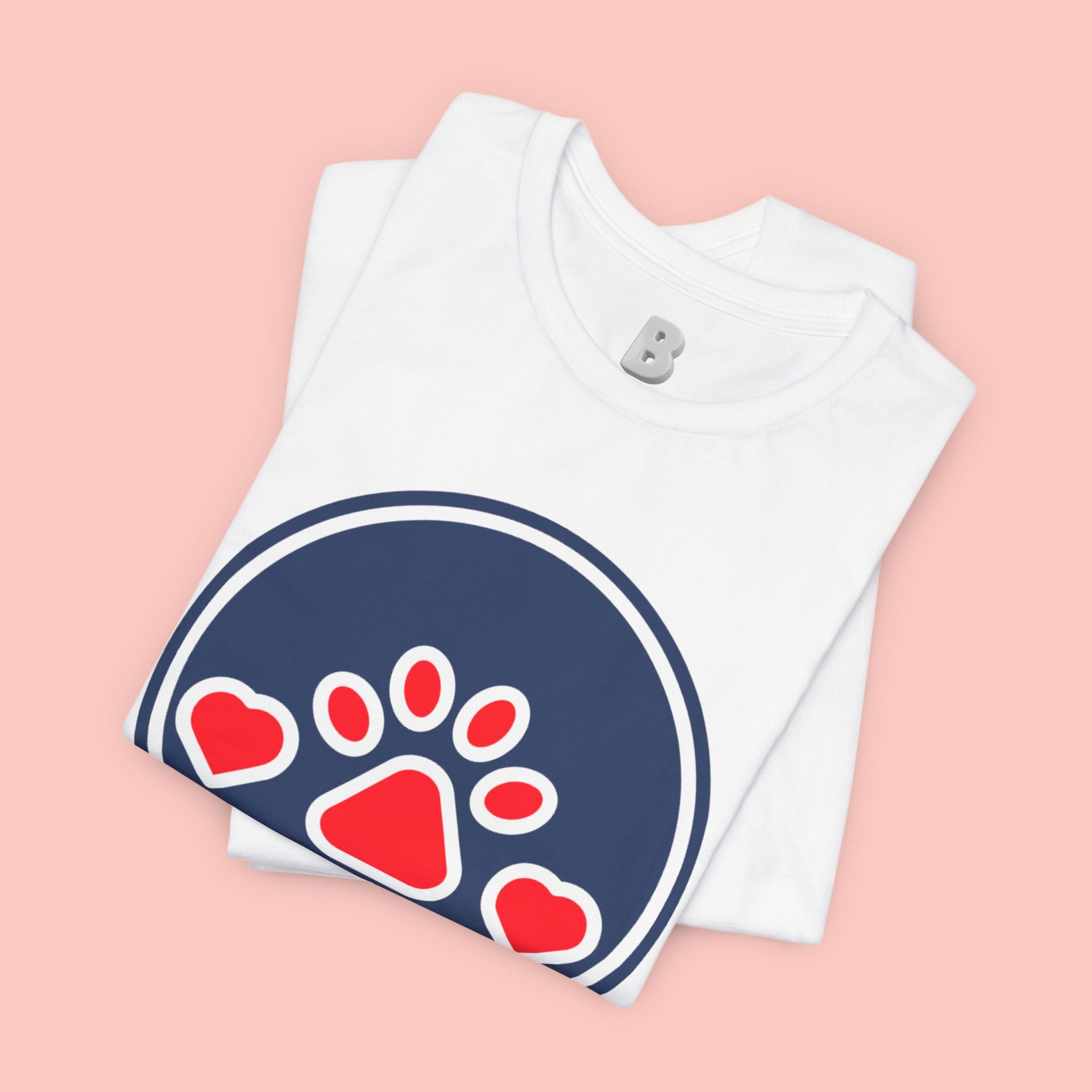 Dog Mama T-Shirt — Cute Paw & Heart Graphic Tee for Dog Lovers