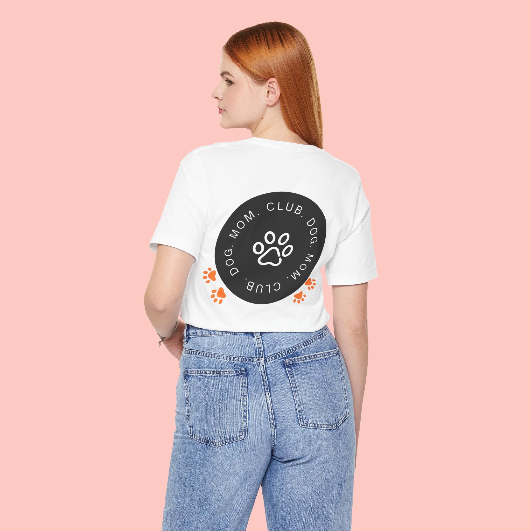 Dog Mom Club T-Shirt — Paw Print Graphic Tee for Pet Lovers