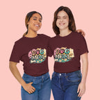 Dog Mom T-Shirt — Colorful Paw Print Graphic Tee for Pet Lovers