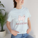 My Cute Paw Samoyed T‑Shirt — Cute Dog Graphic Tee for Pet Lovers