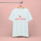 Dog Mom T-Shirt — Pink Paw Graphic Tee for Dog Lovers