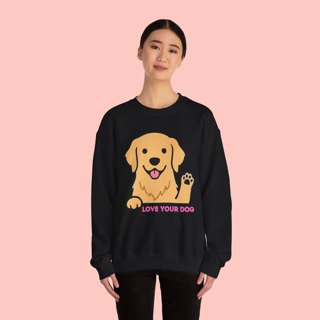 Golden Retriever "Love Your Dog Everyday" Sweatshirt - Cute Pet Lover Crewneck