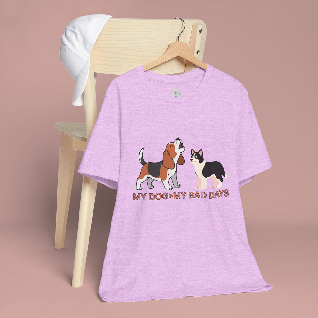 My Dog > My Bad Days T‑Shirt — Cute Beagle & Corgi Graphic Tee for Dog Lovers