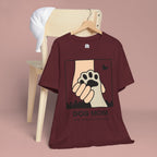 Dog Mom T-Shirt — "Love Your Dog Like a Mom" Paw Print Graphic