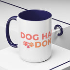 Accent Coffee Mug - "Growing Hair I Don't Care" Floral Script Coffee Mug