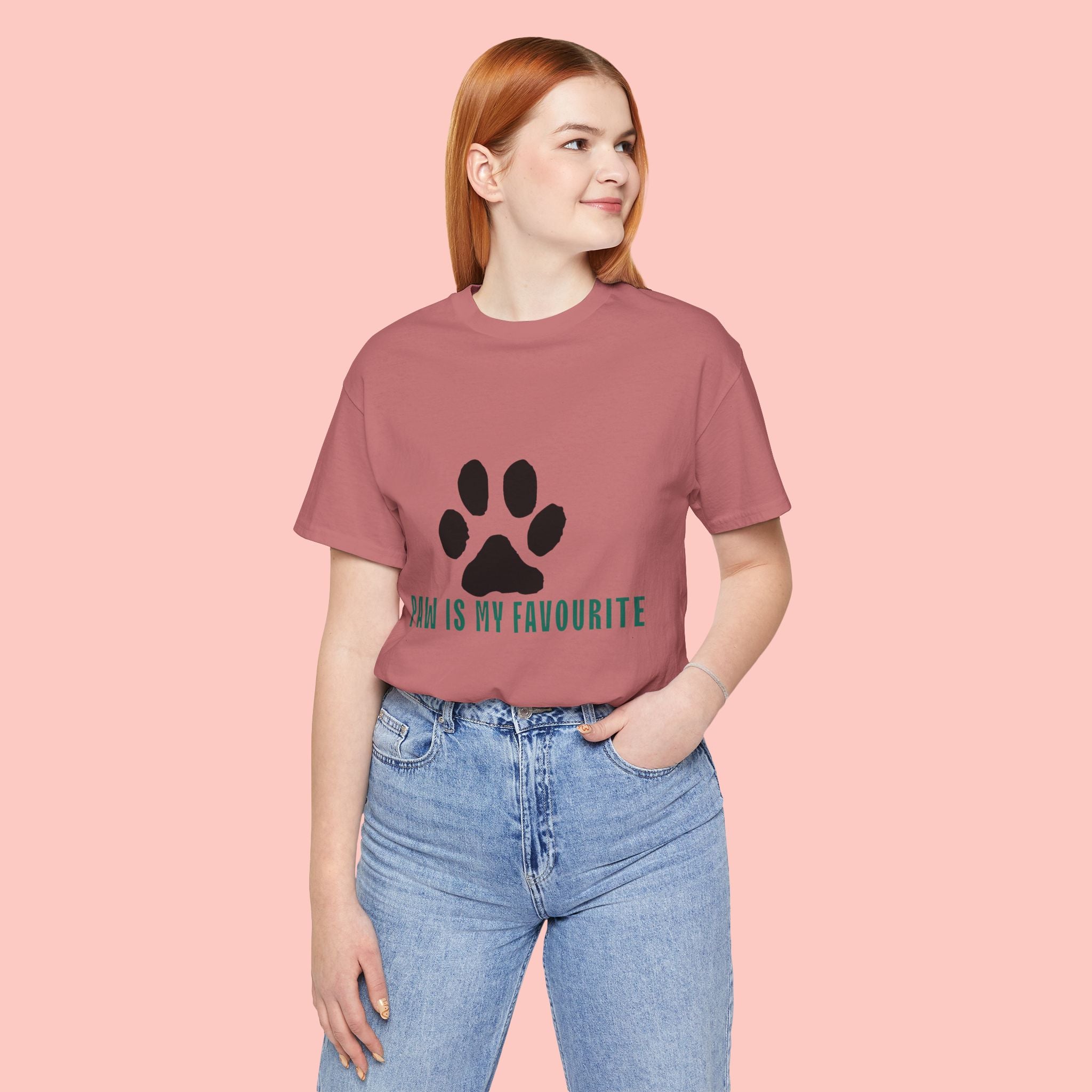 Paw Is My Favourite T‑Shirt — Dog Lover Paw Print Tee