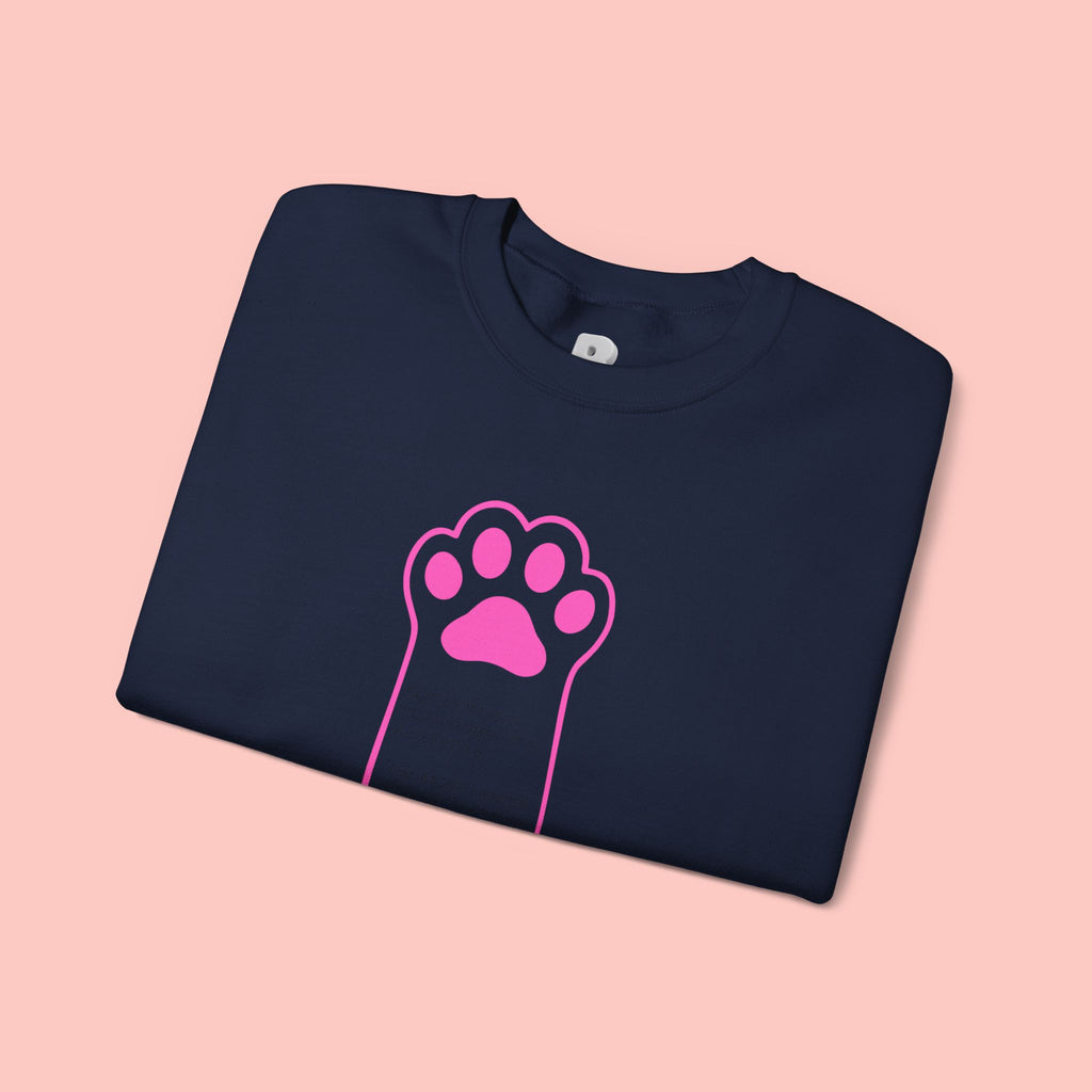 Blessed Dog Mom Crewneck Sweatshirt — Pink Paw Memorial Pullover