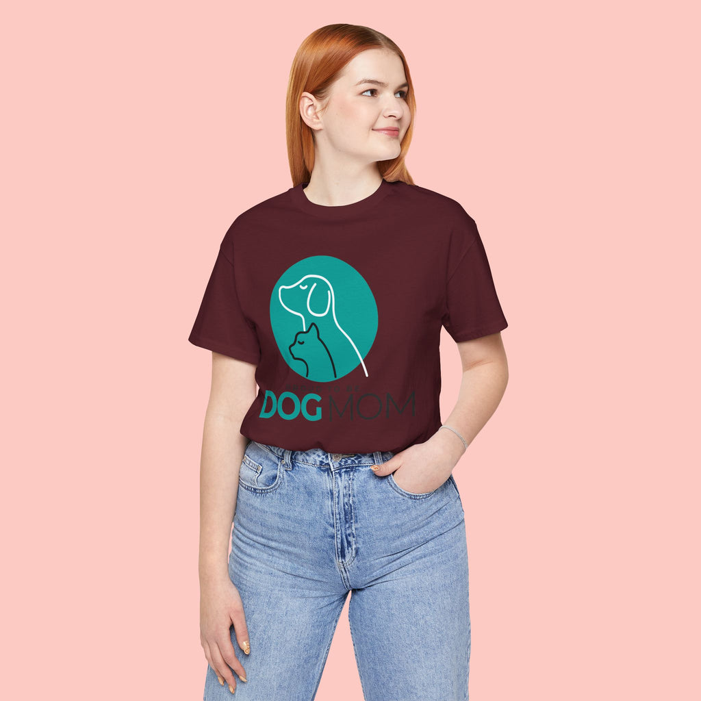 Dog Mom T-Shirt – "Proud to Be Dog Mom" Graphic Tee