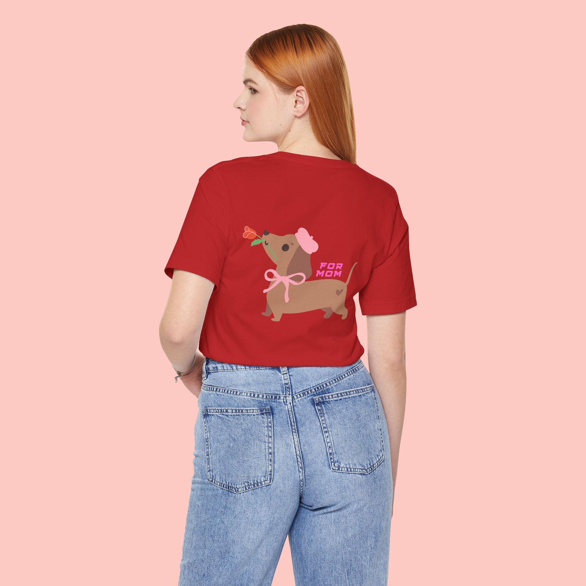 Dachshund Mother's Day Tee — 'For Mom' Cute Dog Graphic Shirt