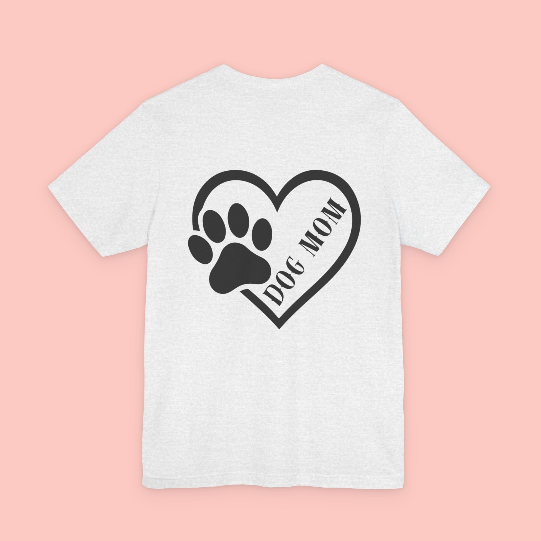 Dog Mom Heart Paw T-Shirt – Cute Pet Lover Tee