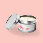 Dog Mom Tin Candle — Heart Paw Scented Travel Candle (Perfect Gift for Dog Lovers)