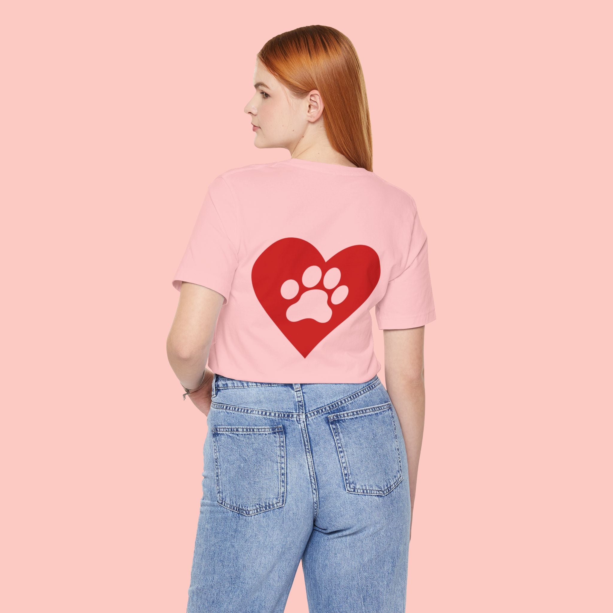 Pet Lover Heart Paw T-Shirt