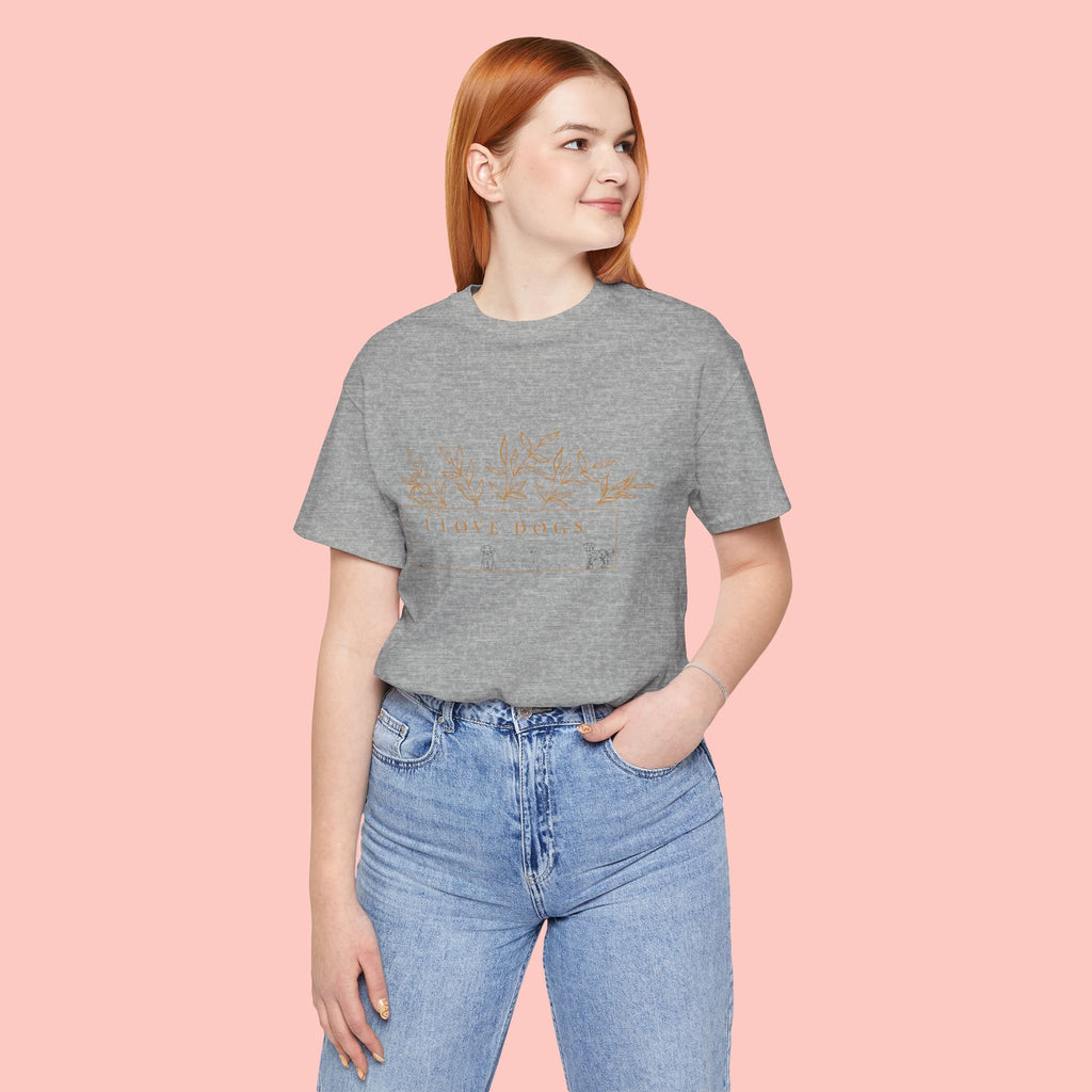 Love Dogs Floral Tee — I Love Dogs Graphic T-Shirt