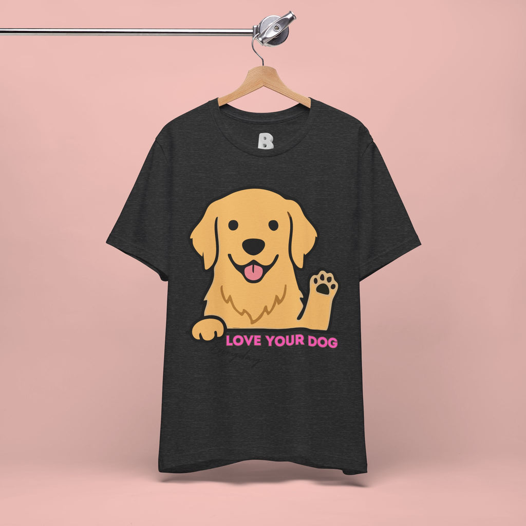 Love Your Dog Tee — Cute Golden Retriever Graphic T-Shirt