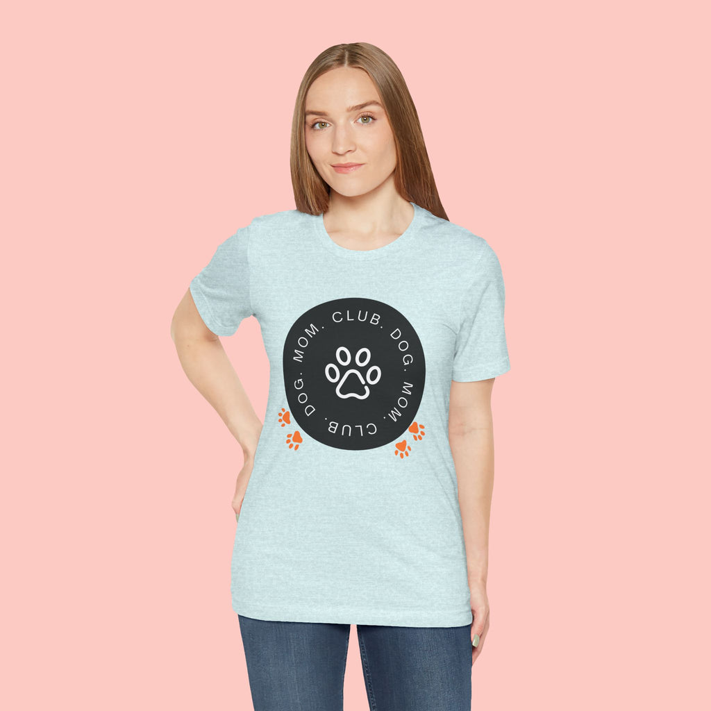 Dog Mom Club T-Shirt — Paw Print Graphic Tee for Pet Lovers