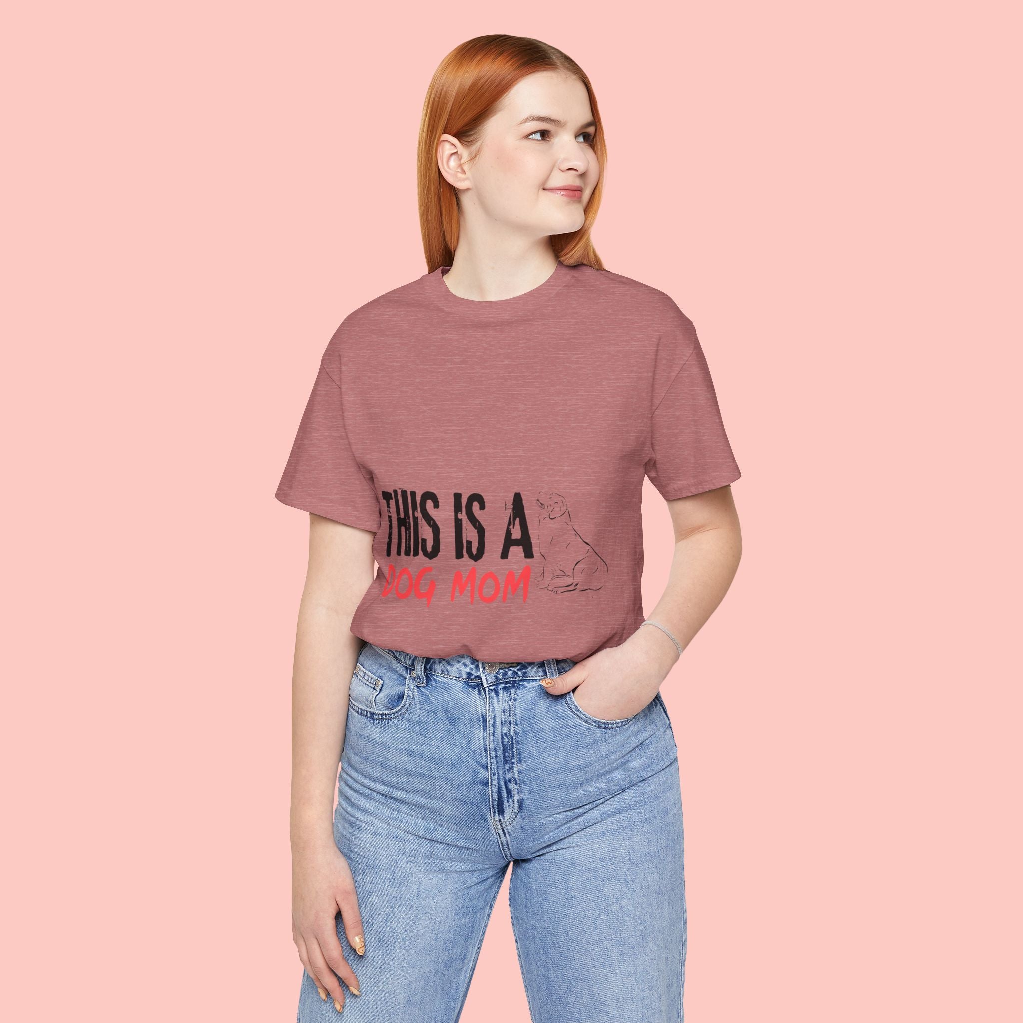 Dog Mom T-Shirt – "This Is A Dog Mom" Graphic Tee
