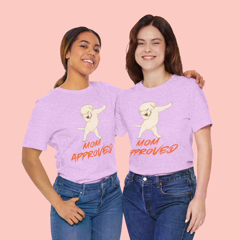 Mom Approved Tee — Dab Dog Graphic T‑Shirt