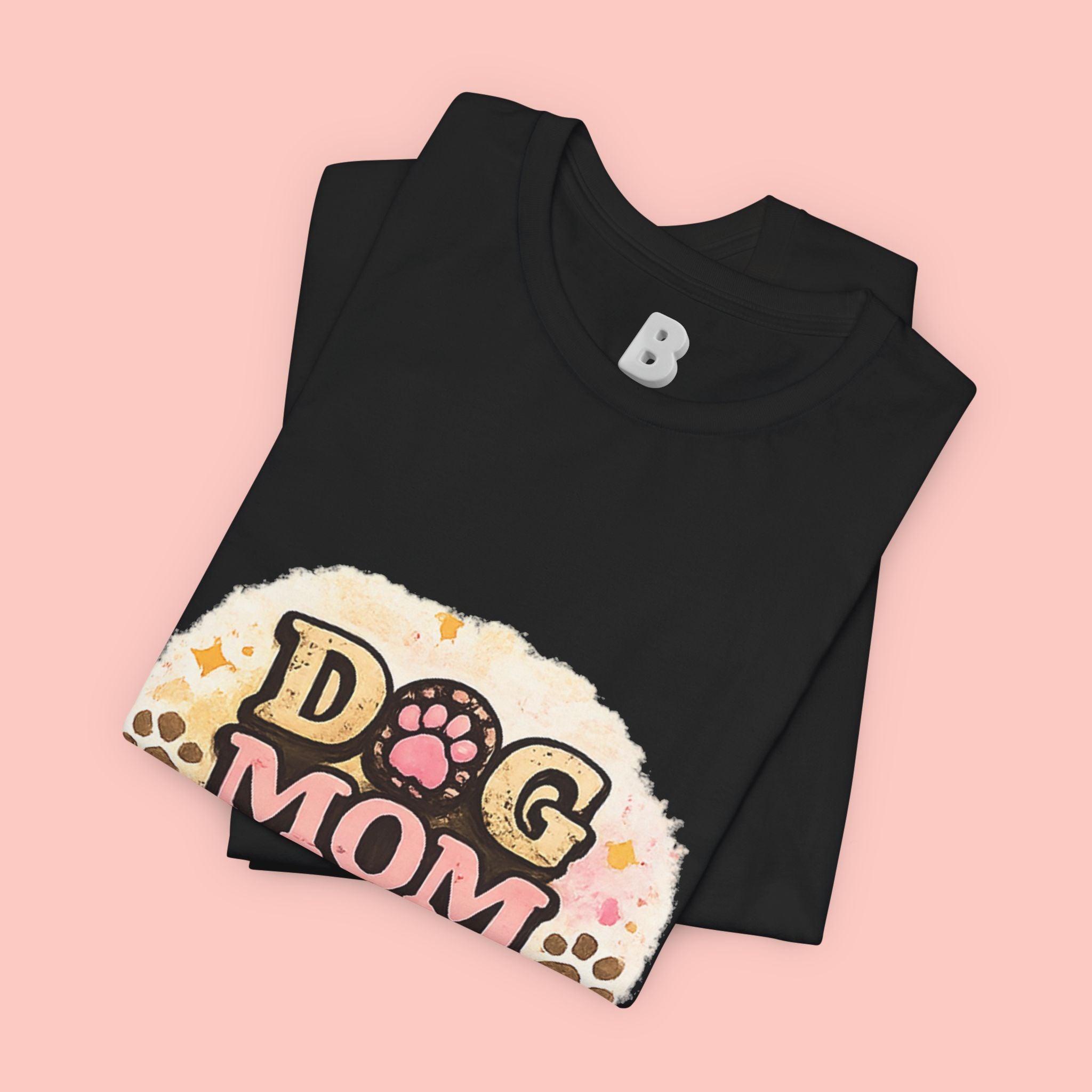 Dog Mom T-Shirt – "Loving My Dog Life" Cute Paw Print Tee for Pet Moms