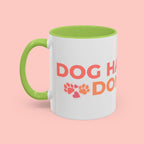 Accent Coffee Mug - "Growing Hair I Don't Care" Floral Script Coffee Mug