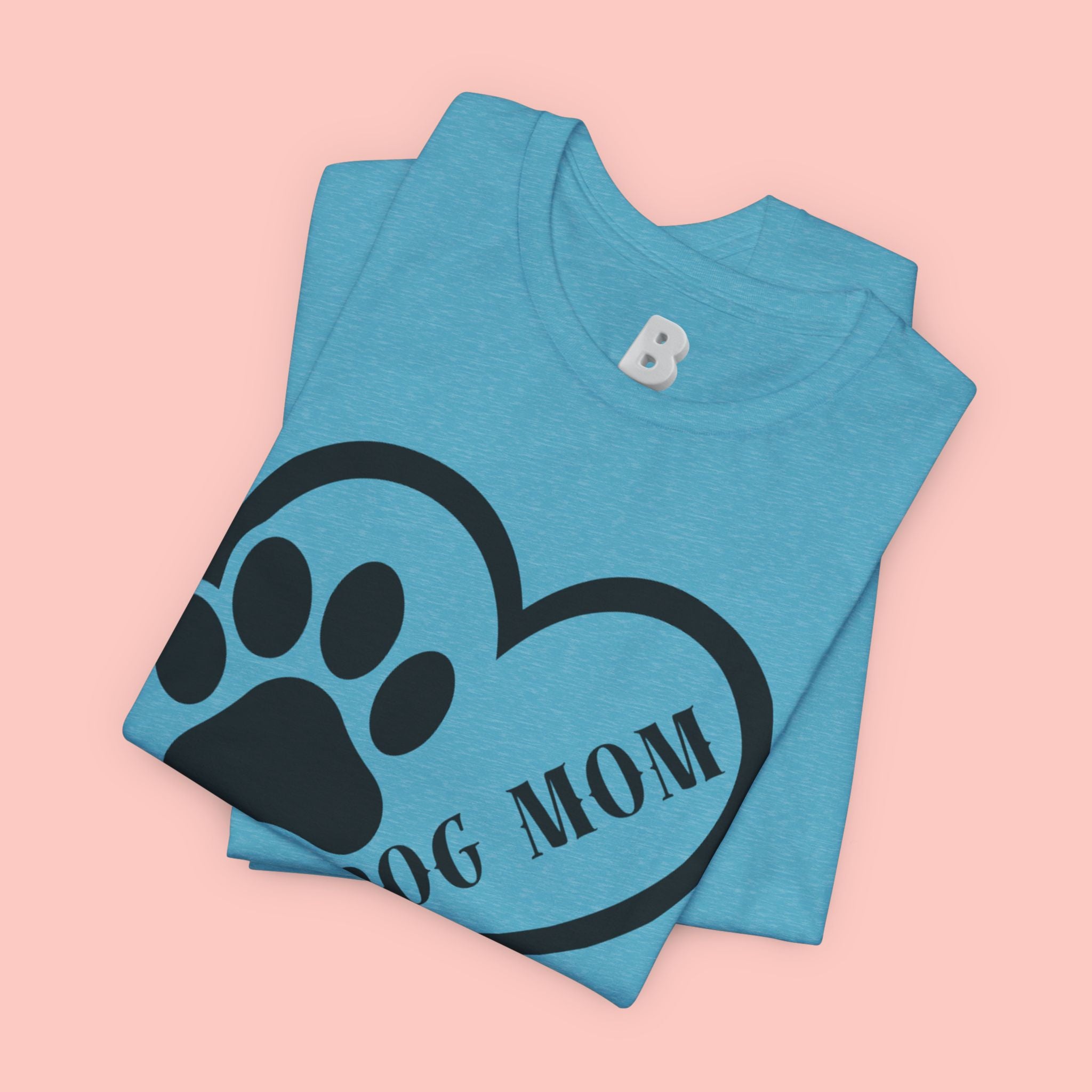 Dog Mom Heart Paw T-Shirt