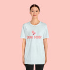 Dog Mom T-Shirt — Pink Paw Graphic Tee for Dog Lovers
