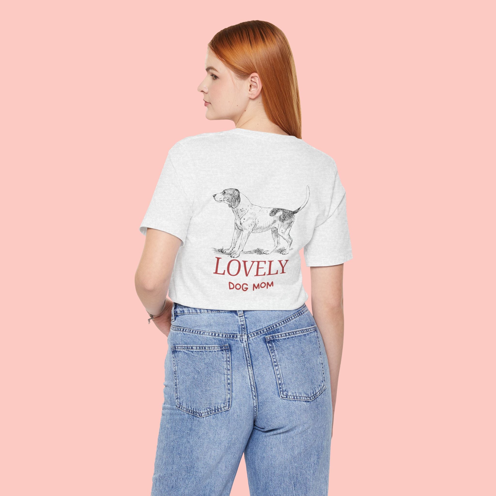 Lovely Dog Mom T-Shirt — Vintage Hunting Dog Illustration