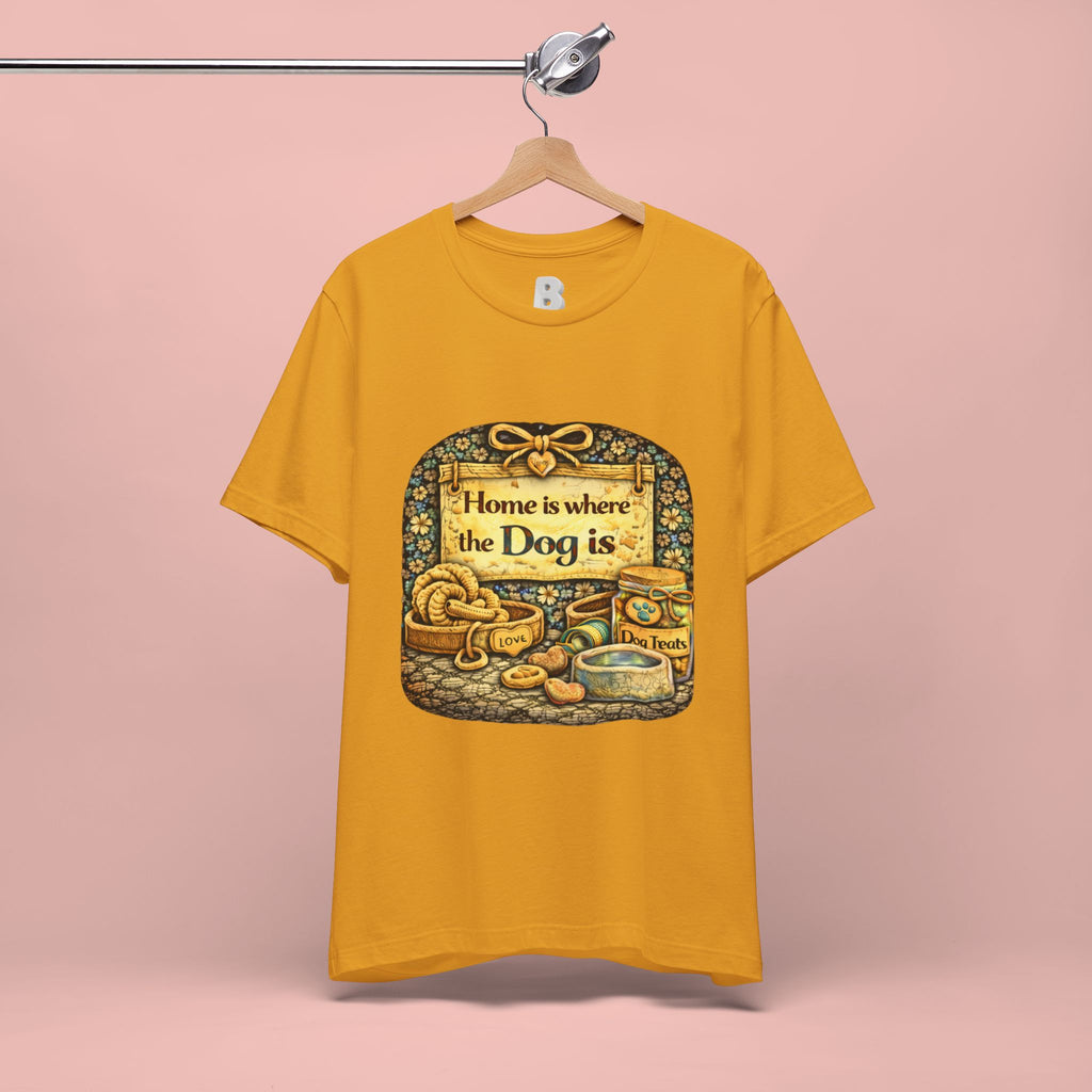 Home Is Where the Dog Is T-Shirt — Cozy Vintage Dog Lover Tee