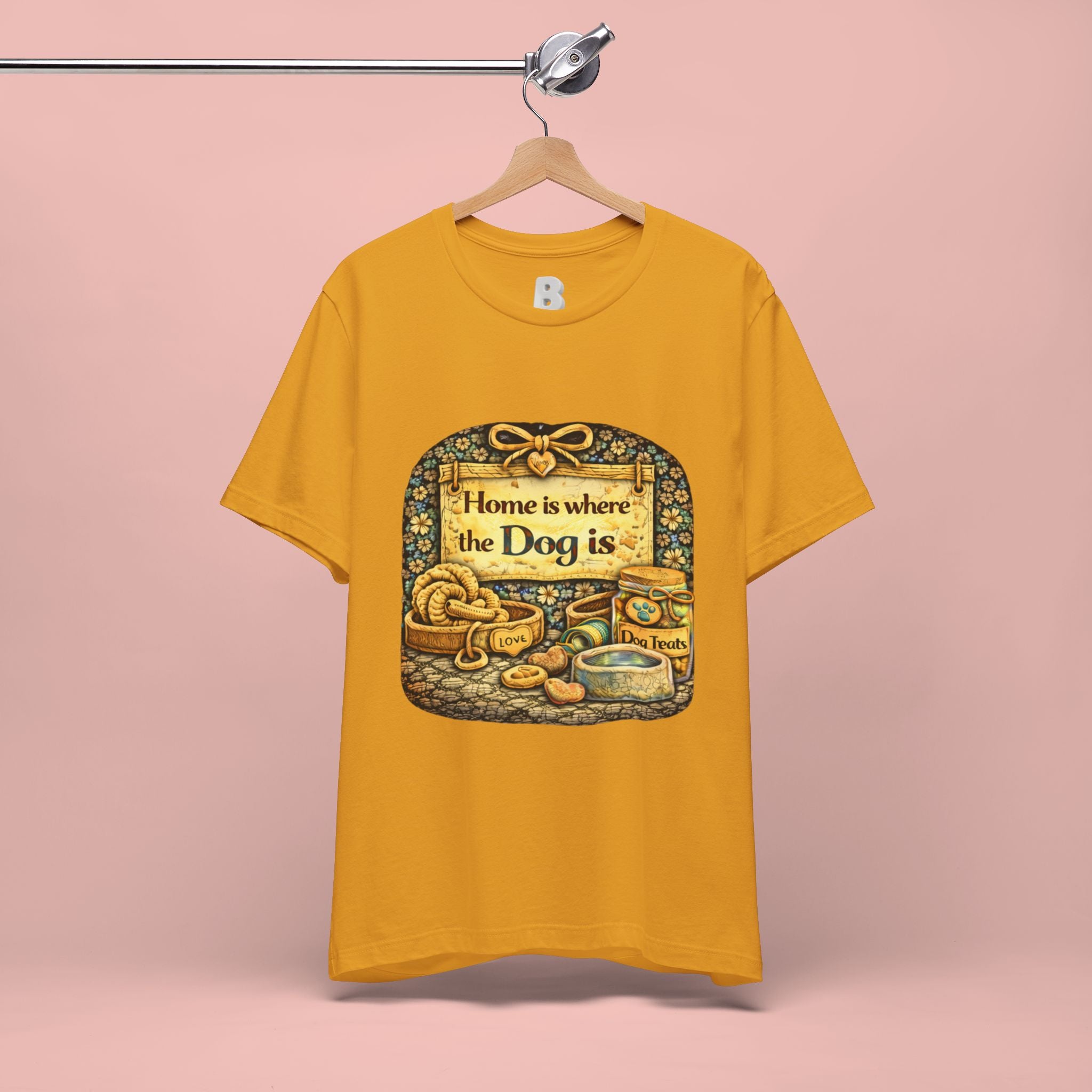 Home Is Where the Dog Is T-Shirt — Cozy Vintage Dog Lover Tee