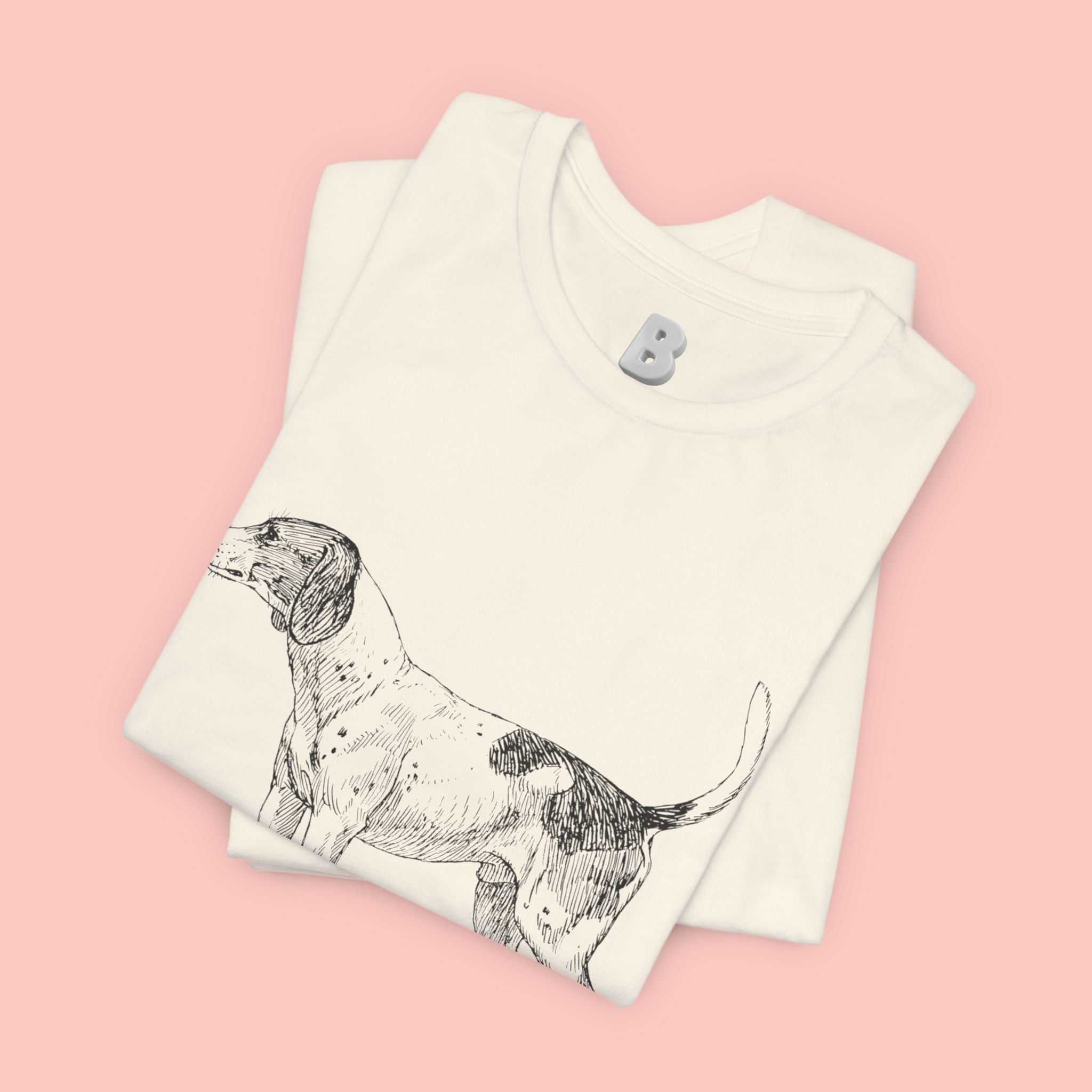 Lovely Dog Mom T-Shirt — Vintage Sketch Dog Graphic Tee
