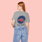 Dog Mama Tee - Paw Print Heart Graphic Short Sleeve Shirt