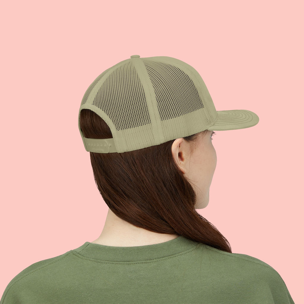 Dog Mom Trucker Cap — Rhinestone Lettering Snapback Hat