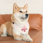 Pet Bandana Collar - "Treat Inspector" Paw Print Dog Bandana for Puppies & Small Dogs
