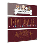 Dog Lover Acrylic Triptych Wall Art — "Treat Dealer" & "United By Bones"