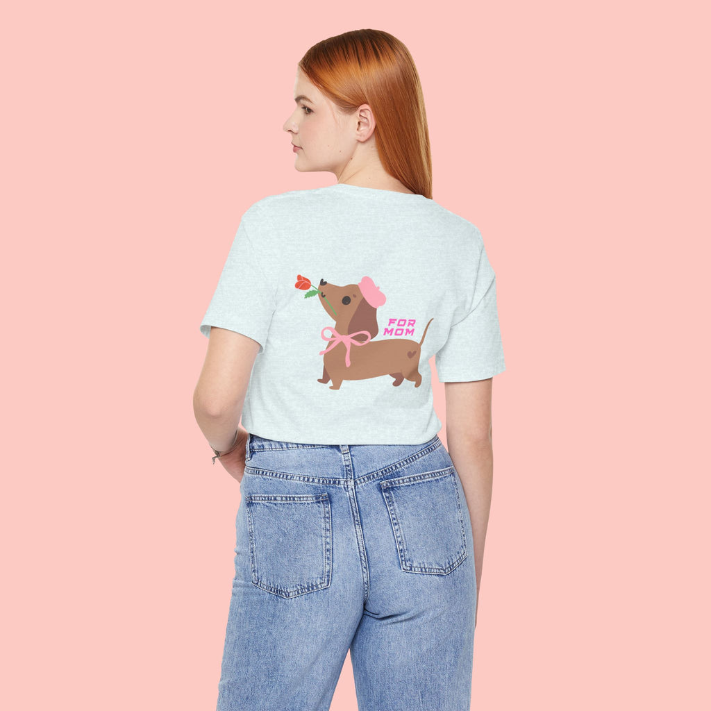 Dachshund Mother's Day Tee — 'For Mom' Cute Dog Graphic Shirt